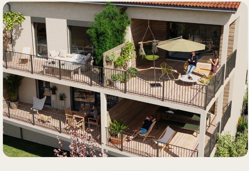 Terrasses privatives du Clos Pasteur